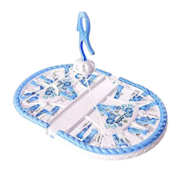 Folding Cloth Clip Hanger 28pcs clip