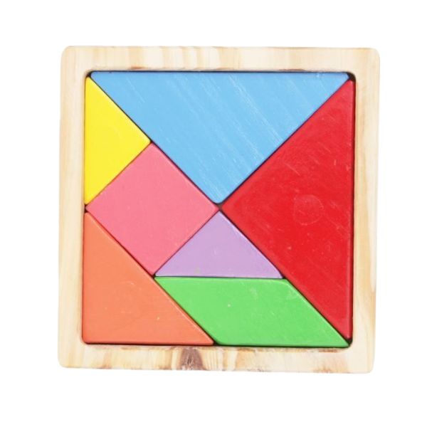 Colorful Tangram Wooden Puzzle Toy